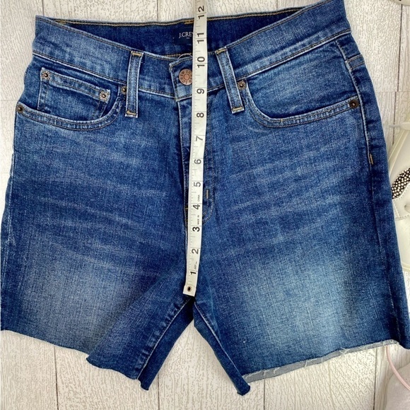 J.Crew High rise Jean raw hem shorts size 24 - Picture 4 of 10